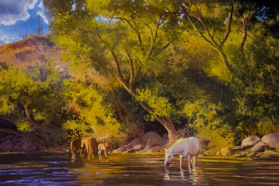 Legacy of the River Horses by Amery Bohling Paintings