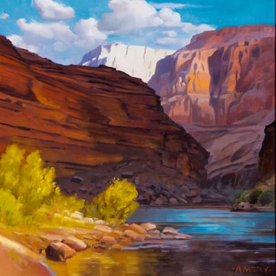 Morning in the Lower Granite Gorge by Amery Bohling Paintings