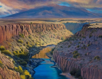 Over the Rio Grande by Amery Bohling Paintings