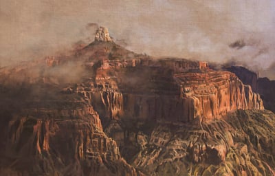 Temple in the Clouds by Amery Bohling Paintings
