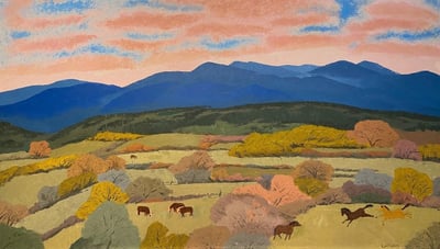 Taos Field by Barbara Latham