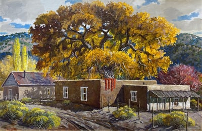 Cottonwood and Adobe by Ben Turner
