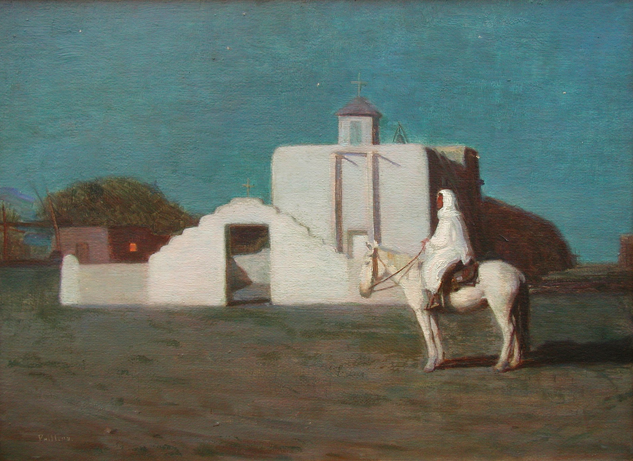 Moonlight Vigil Taos by Bert Phillips