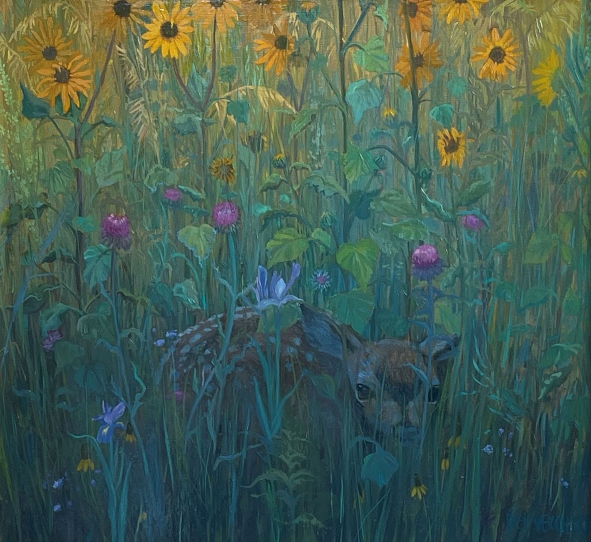 Hiding in a Wildflower Tangle by Katelyn Betsill Del Vecchio