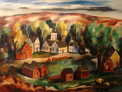 American Village by B. J. O. Nordfeldt