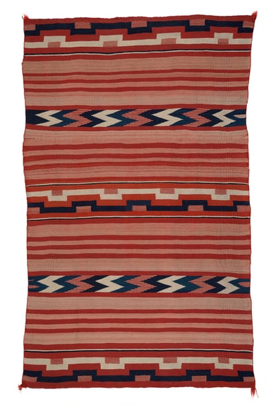 #19 Late Classic Navajo Child's Blanket by Navajo Child's Blankets