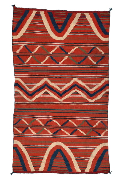 #23 Late Classic Navajo Child's Blanket by Navajo Child's Blankets