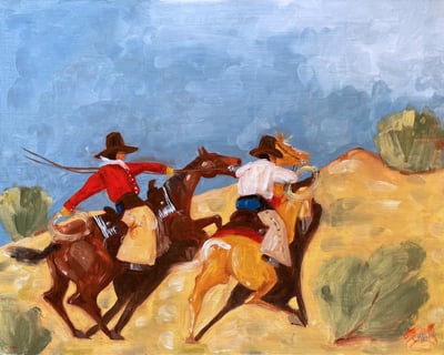 Cowboys Study by Chloé Marie