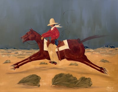 Cowboy of the Square Butte by Chloé Marie