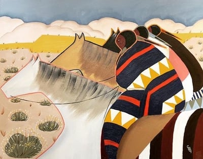 Loping in the Prairie by Chloé Marie