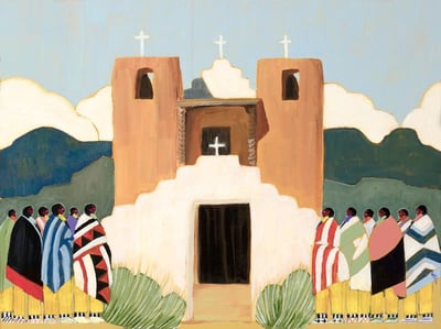 Taos Pueblo Church by Chloé Marie