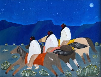 Riding Under the Full Moon by Chloé Marie