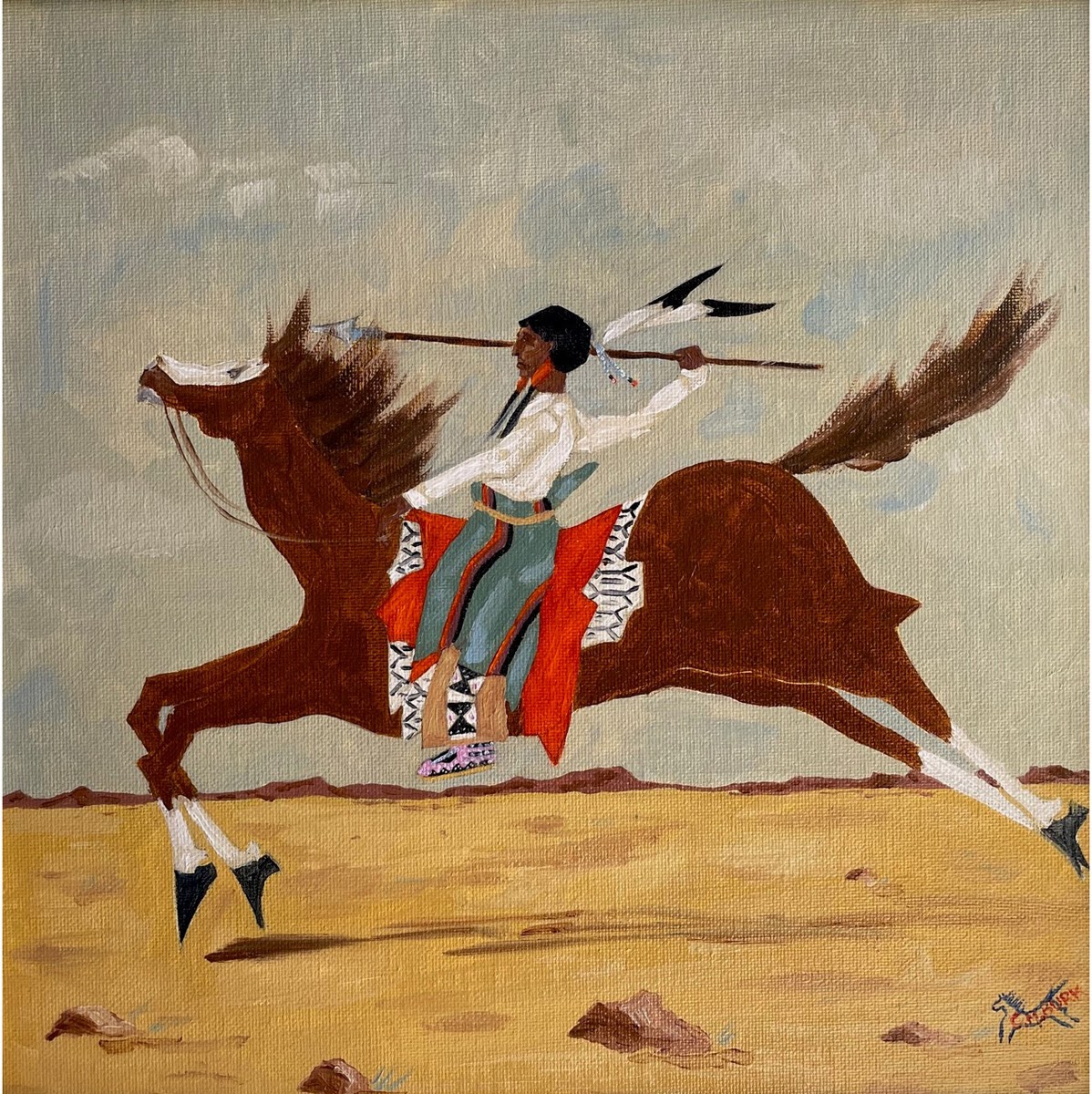 Hunter in Serape by Chloé Marie