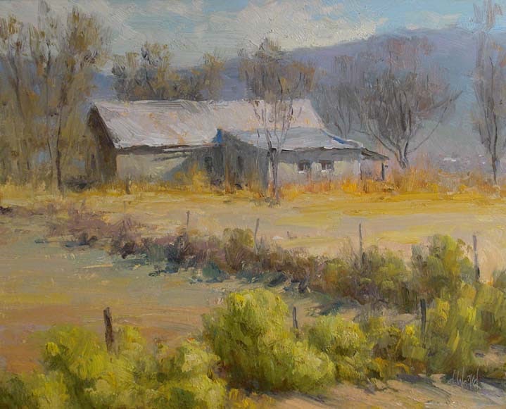 Old Taos Farm House by Don Ward