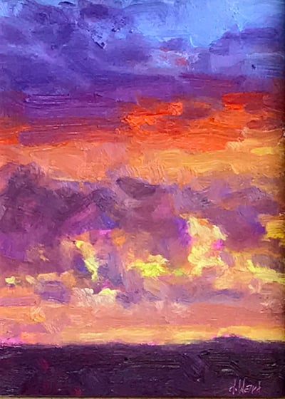 Des Montes Sunset by Don Ward