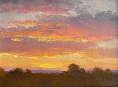 Sundown Over the Hills by Don Ward