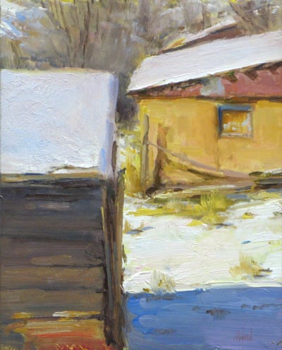 Winter Adobe by Don Ward