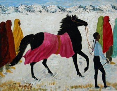 Indian Race Meeting the Winner by Dorothy Brett