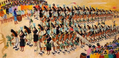 Santo Domingo Corn Dance by Dorothy Brett