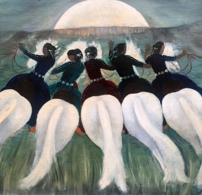 Moonlit Ride by Dorothy Brett 