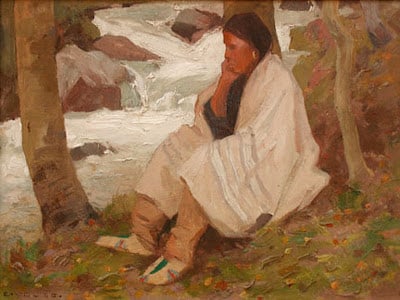 Contemplation by E.I. Couse