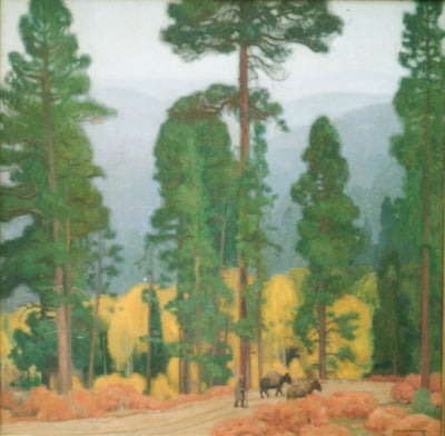 Mountain Aspens, Taos by E.Martin Hennings
