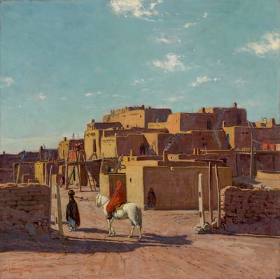 Taos Pueblo by E.Martin Hennings