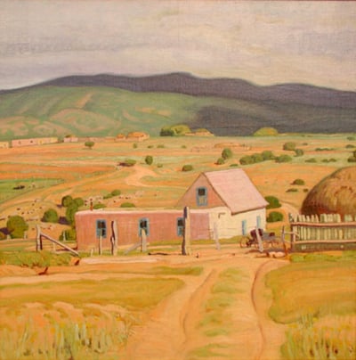 Des Montes Ranch near Taos by E.Martin Hennings