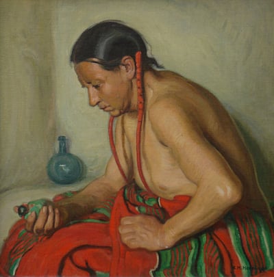 Indian with Fetish by E.Martin Hennings
