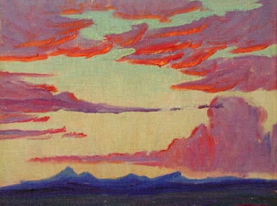 Sunset on Mesa by Elmer Turner