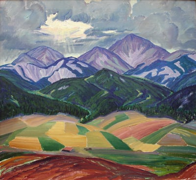 Mountain Farms by Elmer Turner