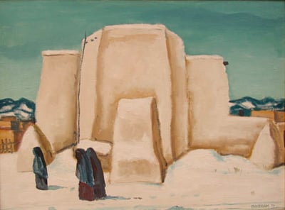 Ranchos Church by Emil Bisttram