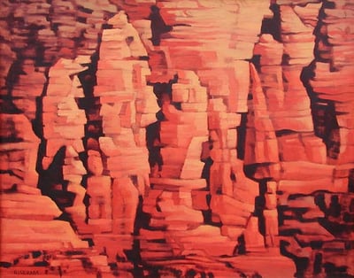 Red Rocks by Emil Bisttram