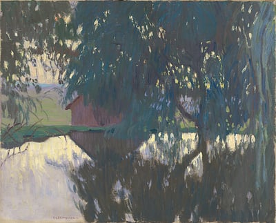EL Blumenschein in Taos by E.L. Blumenschein