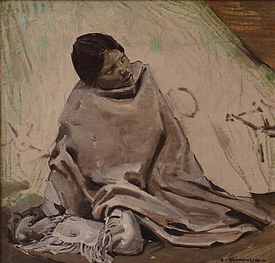 Portrait of Indian Boy by E.L. Blumenschein
