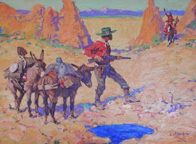Cautious Encounter by Frank Hoffman