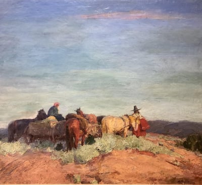 Indians Coming to Taos by Frank Hoffman