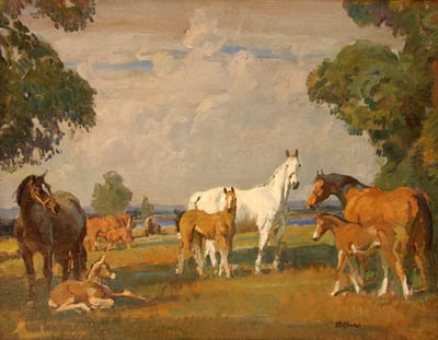 Momie Horses by Frank Hoffman