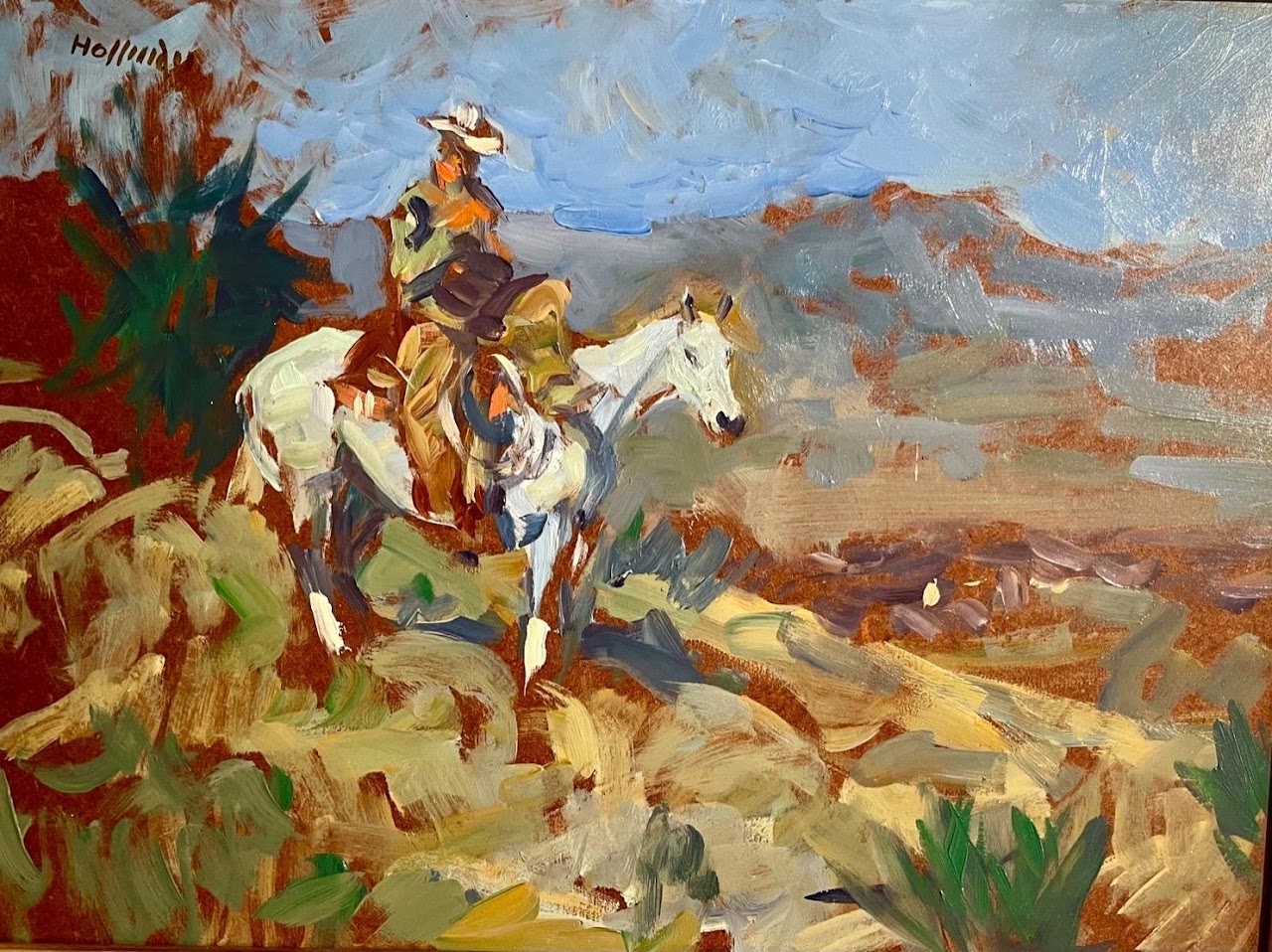 Horse and Rider, Study by Frank Hoffman