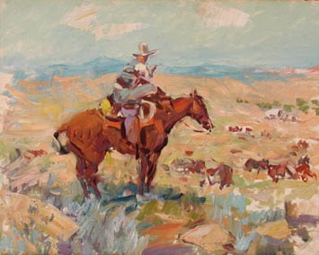 Watching Herd by Frank Hoffman