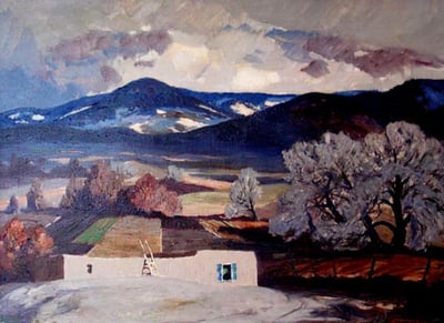New Mexico Landscape by Fremont F. Ellis