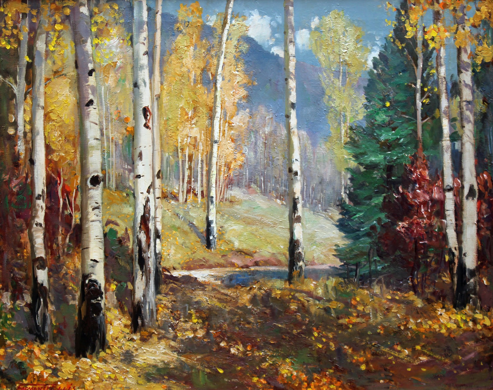 Aspens by Fremont F. Ellis