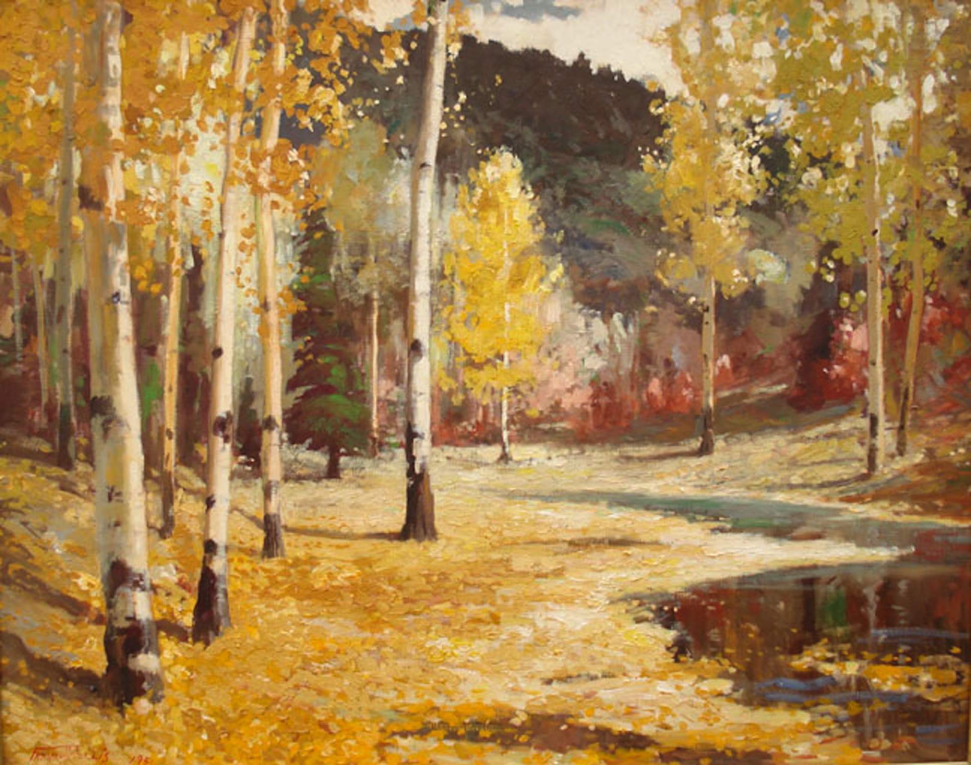 Autumn Aspens by Fremont F. Ellis