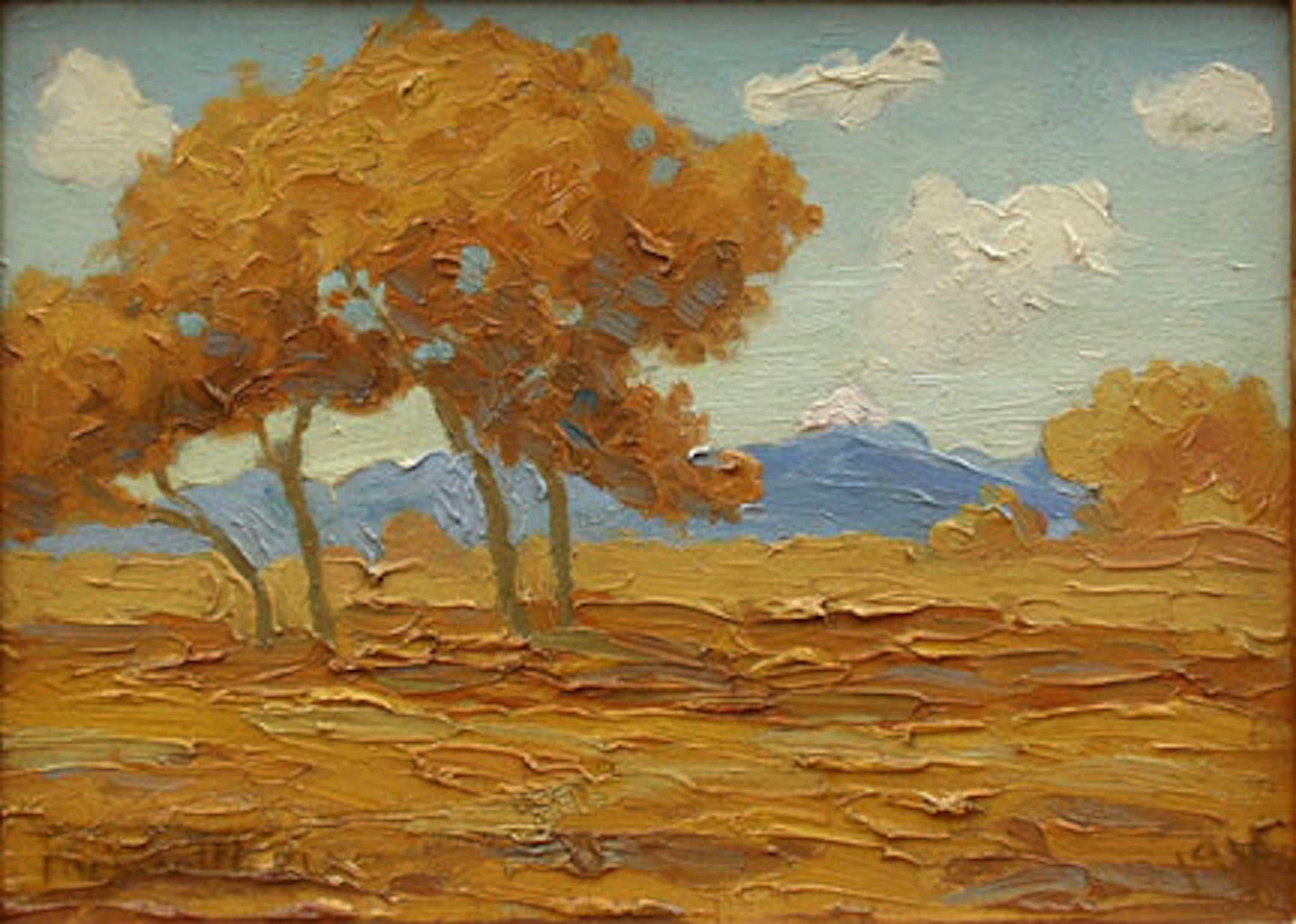 Mountain landscape by Fremont F. Ellis