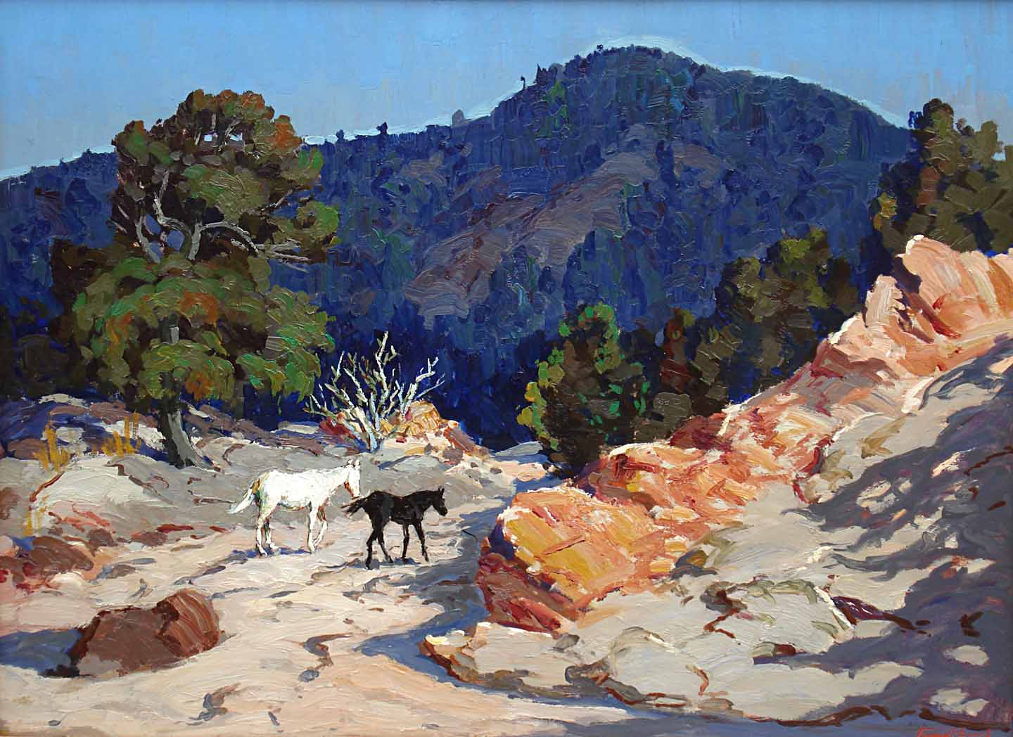 The Arroyo, New Mexico by Fremont F. Ellis