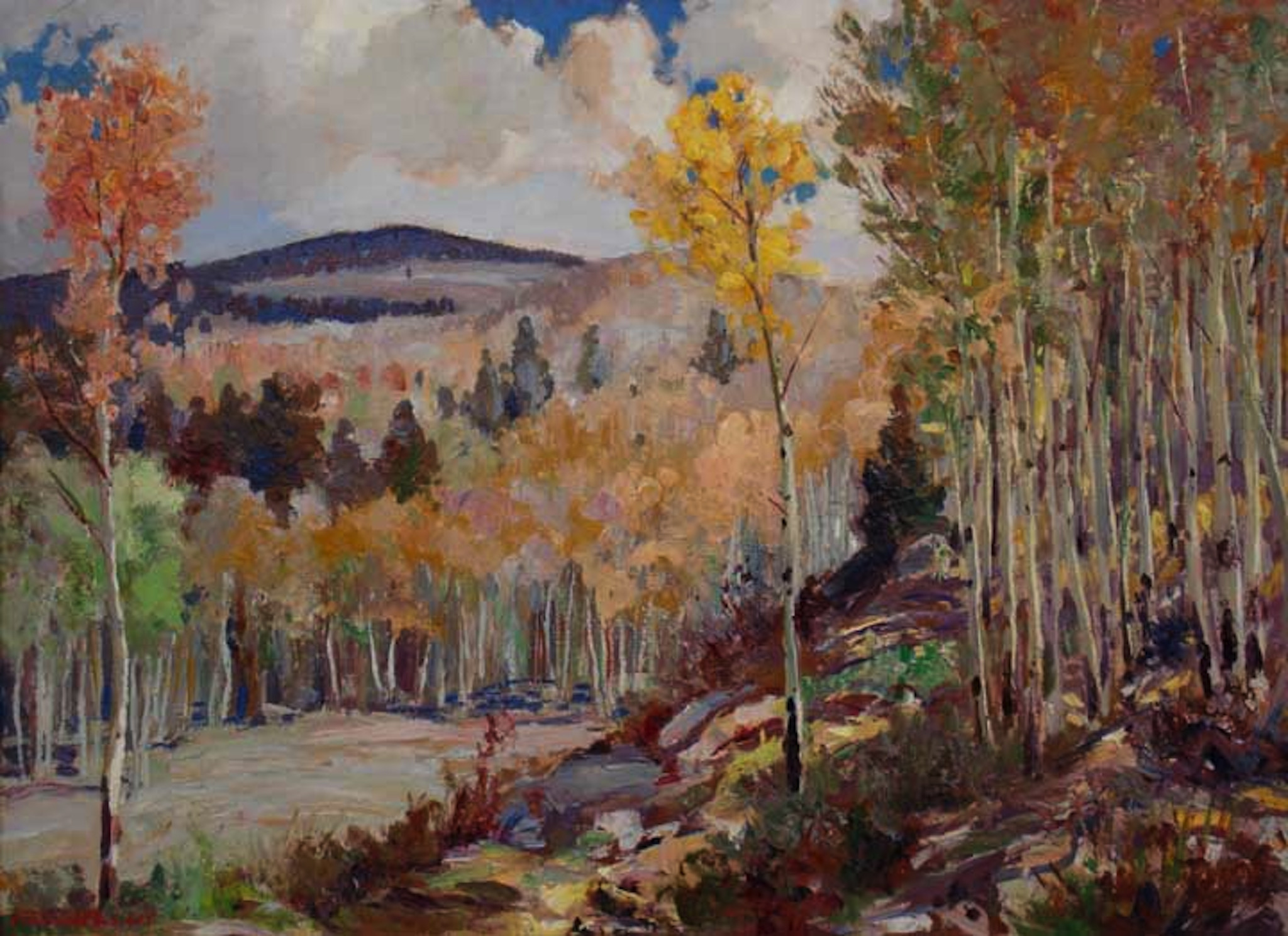 Fall Aspens Aspen Ranch by Fremont F. Ellis