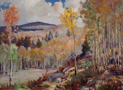 Fall Aspens Aspen Ranch by Fremont F. Ellis
