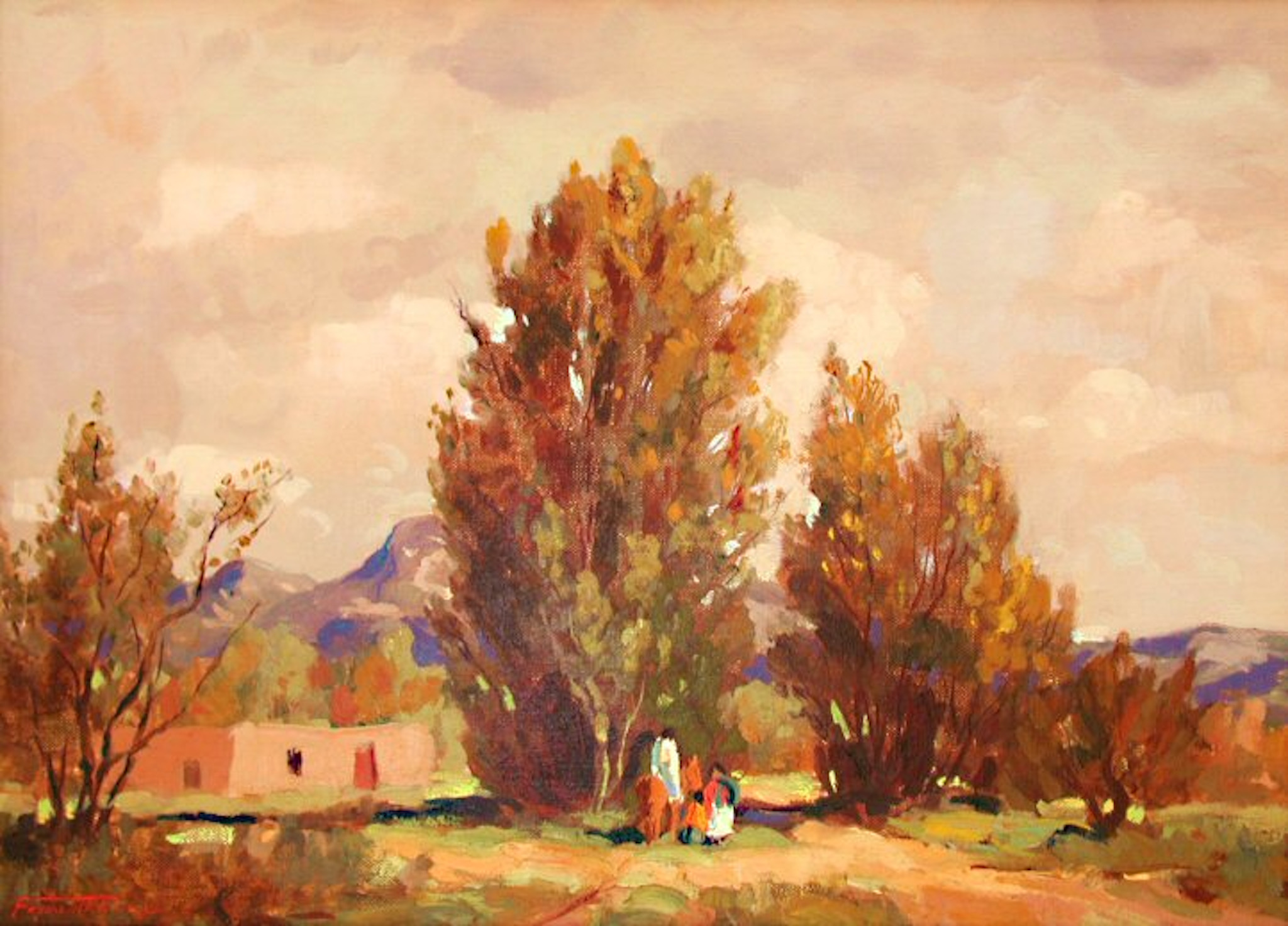Indian's Adobe by Fremont F. Ellis