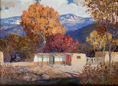 Old Adobe Near San Juan by Fremont F. Ellis