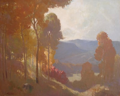 Autumn Landscape by Fremont F. Ellis